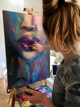 Gloss painting by Anna Miklashevich