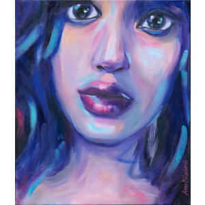 Brave - young female portrait by Anna Miklashevich