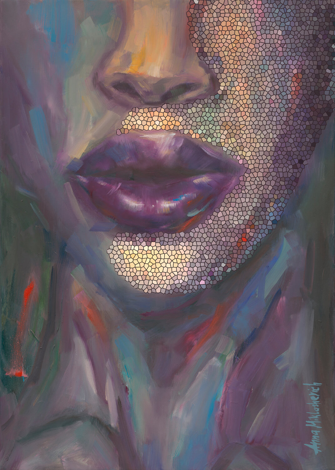 Gloss art print by artist Anna Miklashevich