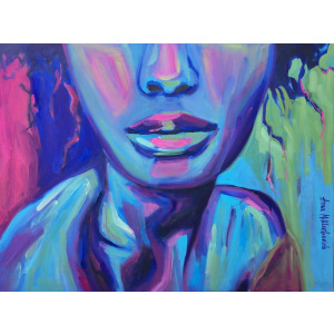 Joy of Life female portrait by artist Anna Miklashevich