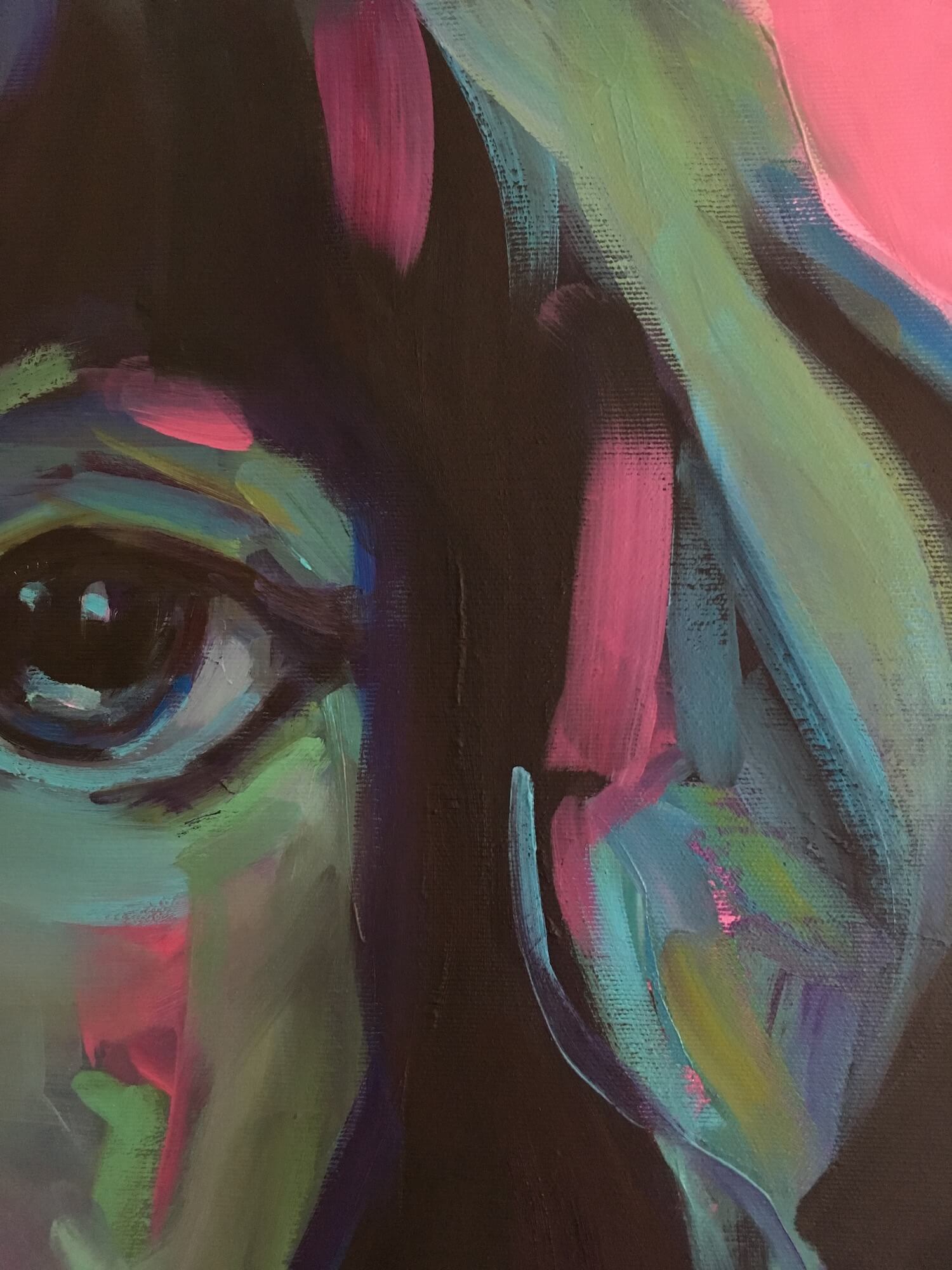 Self-Defined woman portrait by artist Anna Miklashevich