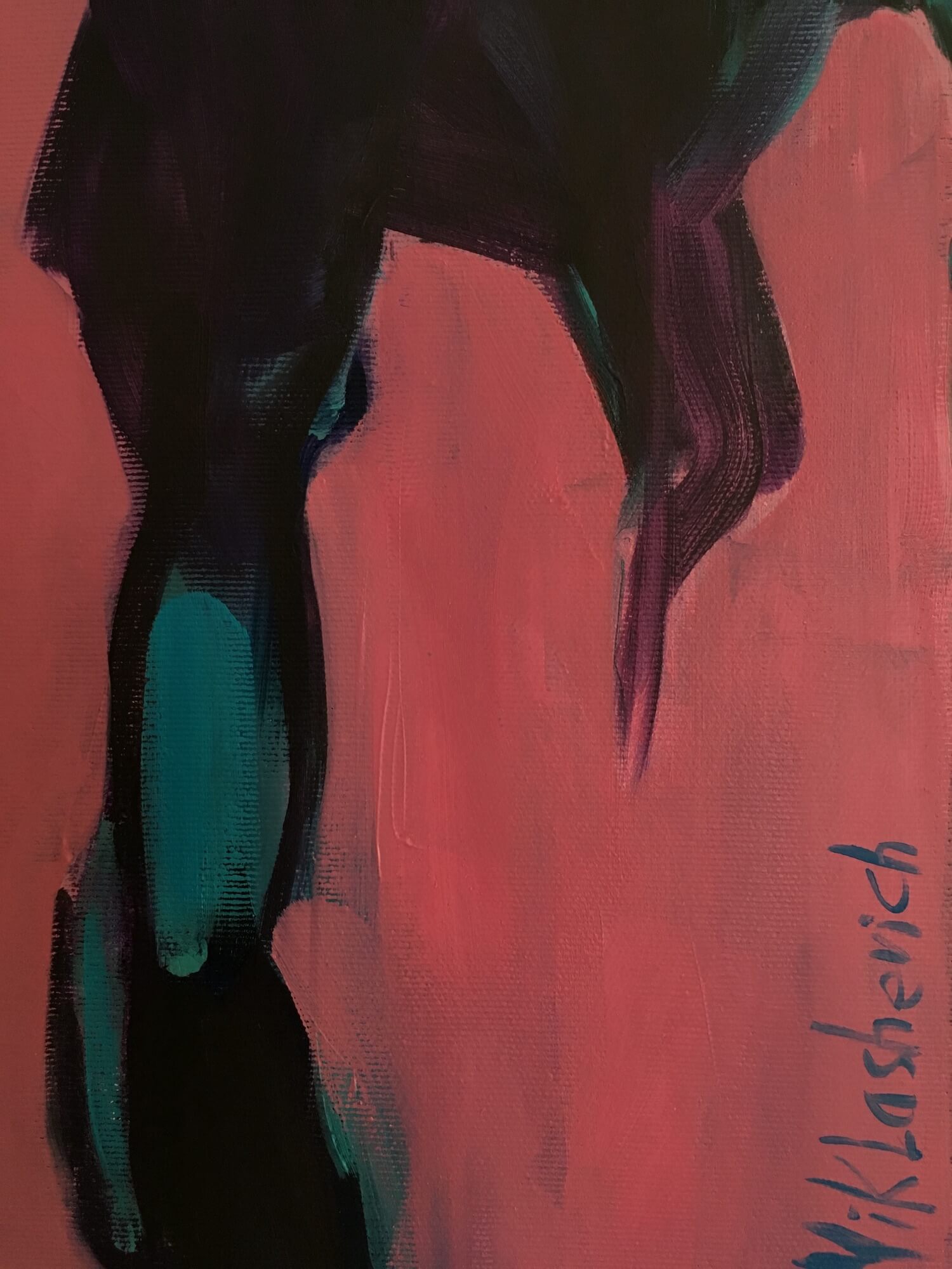 Self-Defined woman portrait by artist Anna Miklashevich