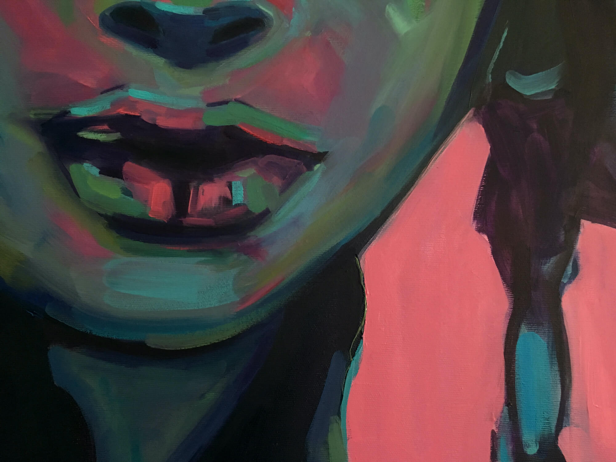 Self-Defined woman portrait by artist Anna Miklashevich