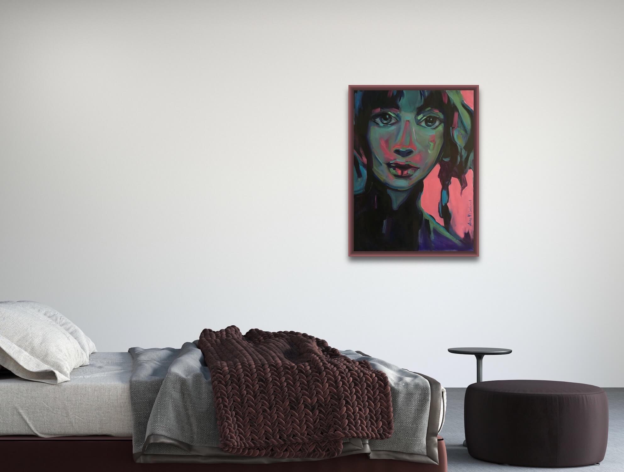 Self-Defined woman portrait by artist Anna Miklashevich