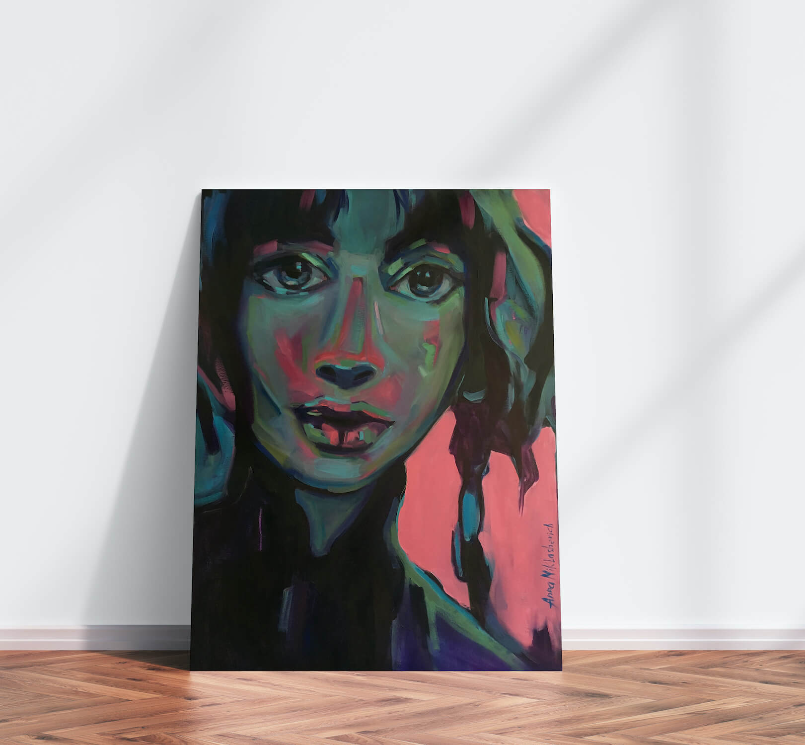 Self-Defined woman portrait by artist Anna Miklashevich