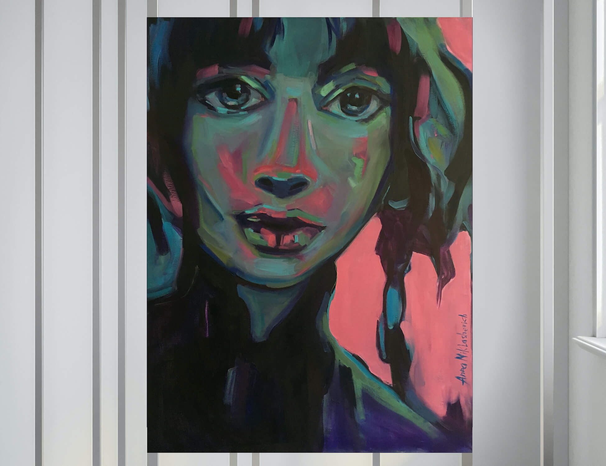 Self-Defined woman portrait by artist Anna Miklashevich