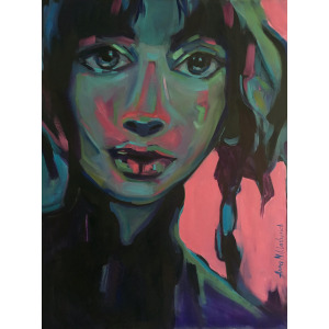 Self-Defined woman portrait by artist Anna Miklashevich