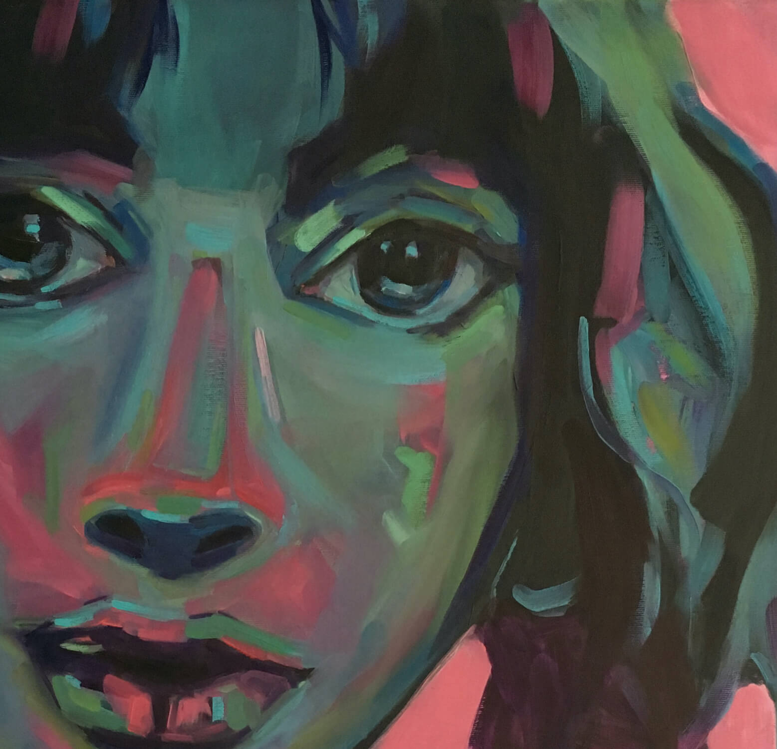 Self-Defined woman portrait by artist Anna Miklashevich