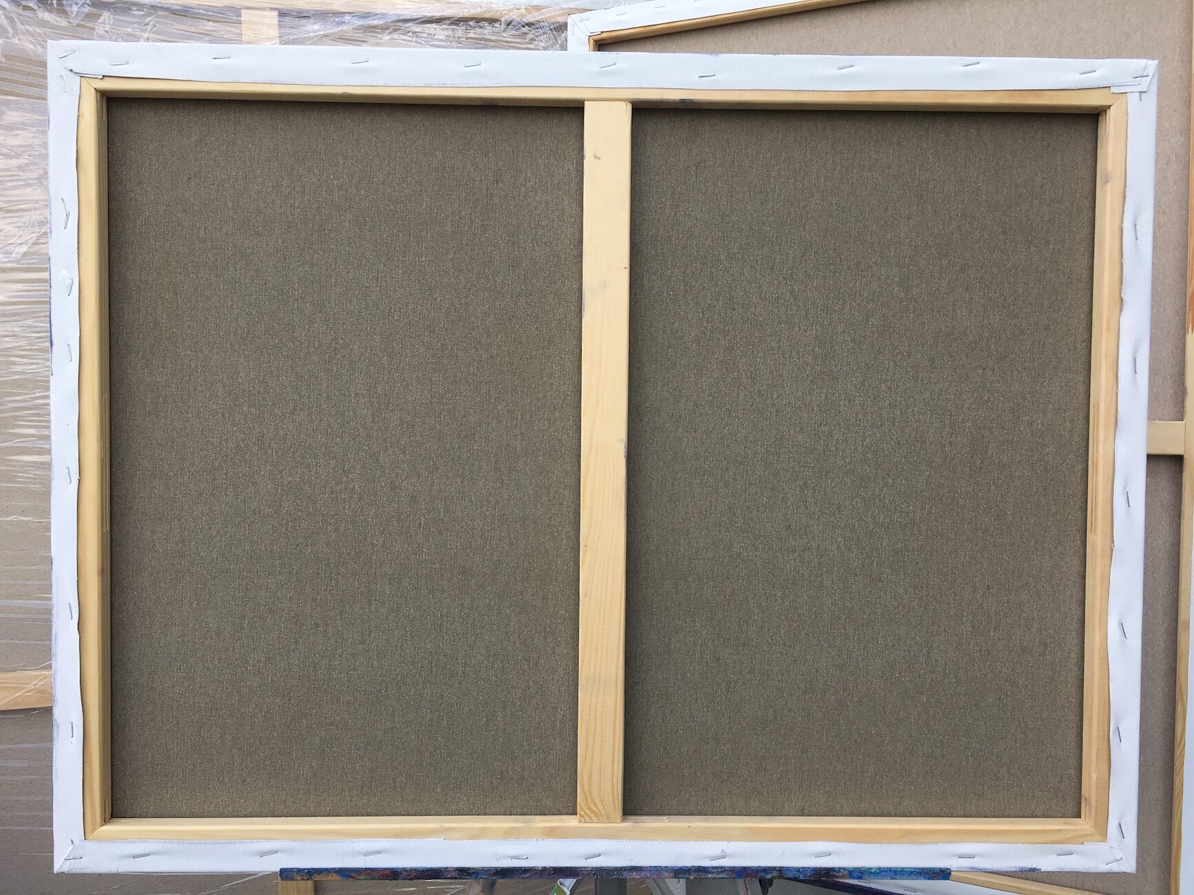 back of the painting