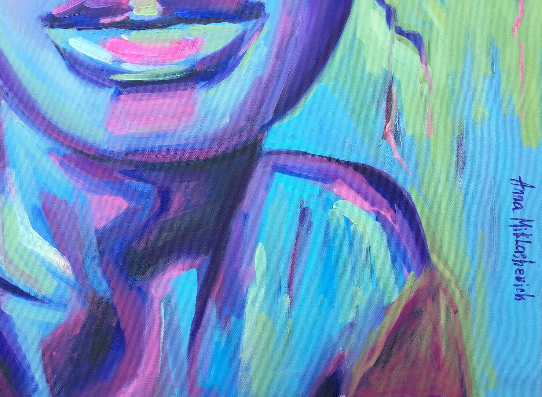 Joy if Life Young Female Portrait by artist Anna Miklashevich