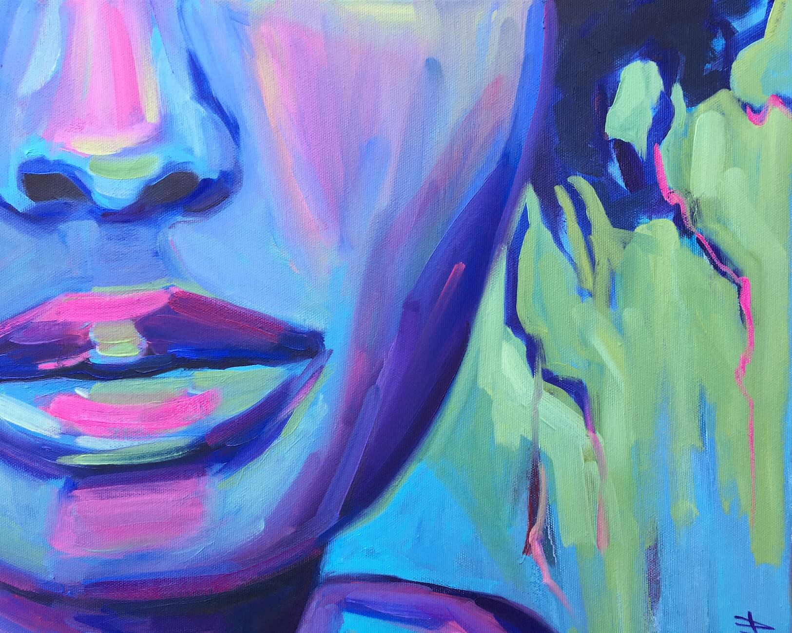 Joy if Life Young Female Portrait by artist Anna Miklashevich