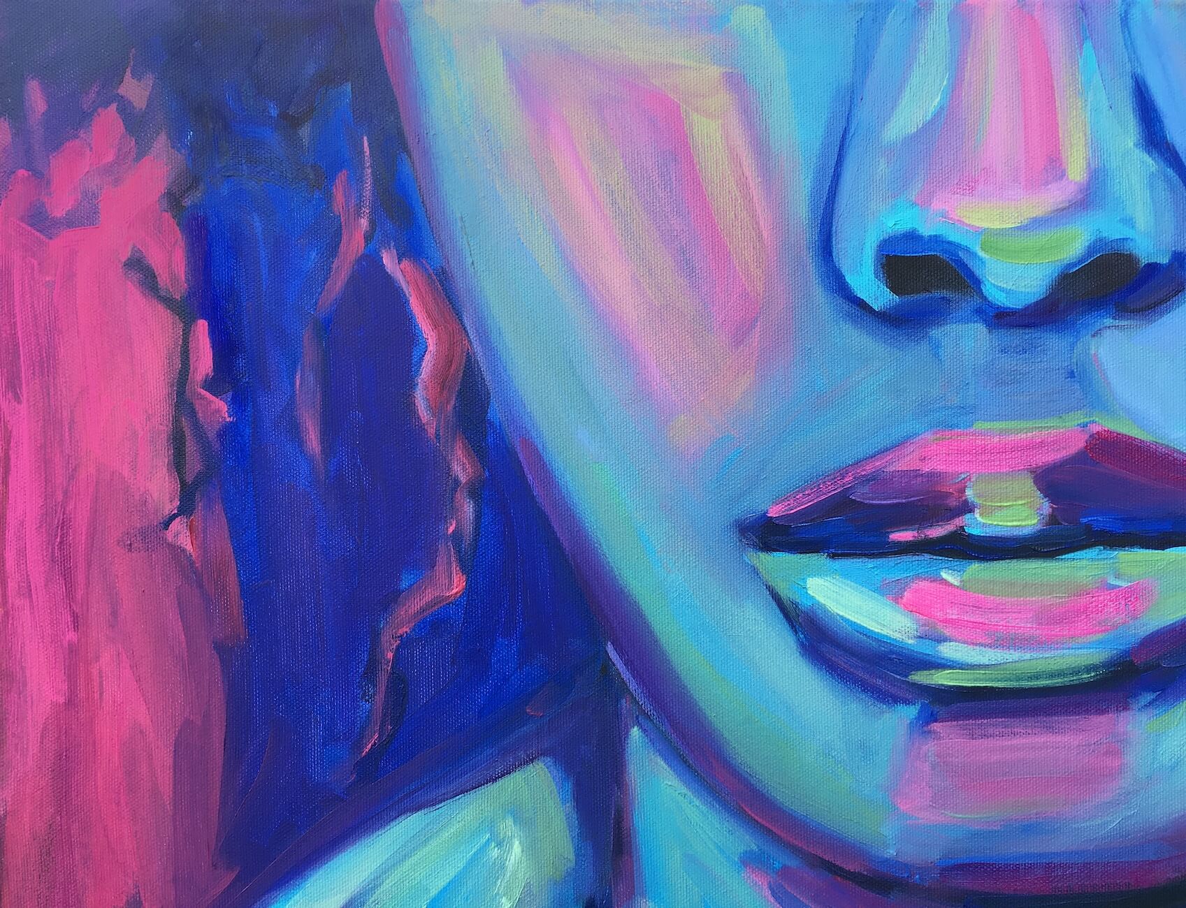 Joy if Life Young Female Portrait by artist Anna Miklashevich