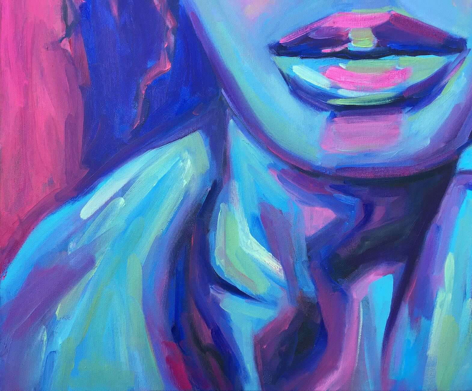 Joy if Life Young Female Portrait by artist Anna Miklashevich