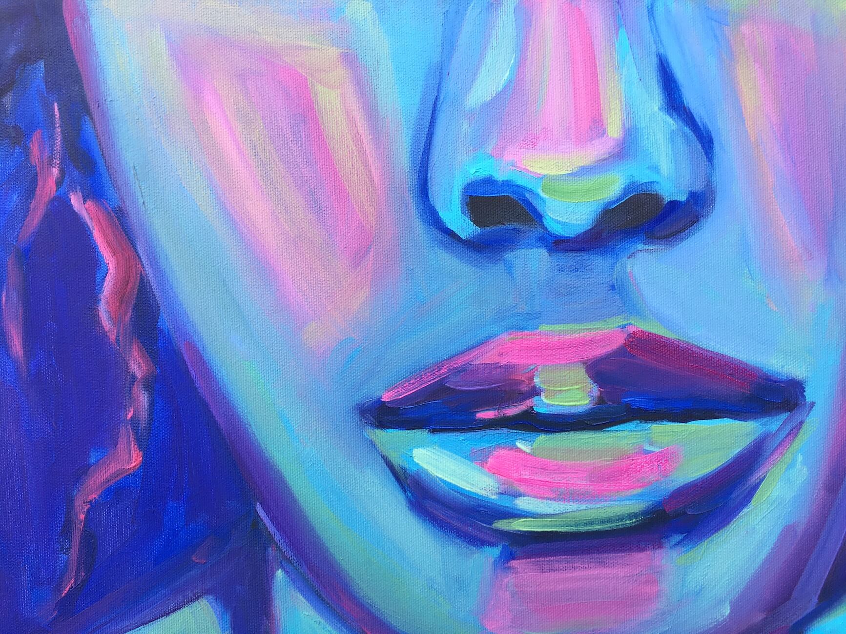 Joy if Life Young Female Portrait by artist Anna Miklashevich