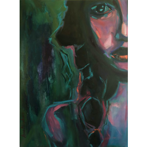 PERSISTANT contemporary woman portrait by artist Anna Miklashevich