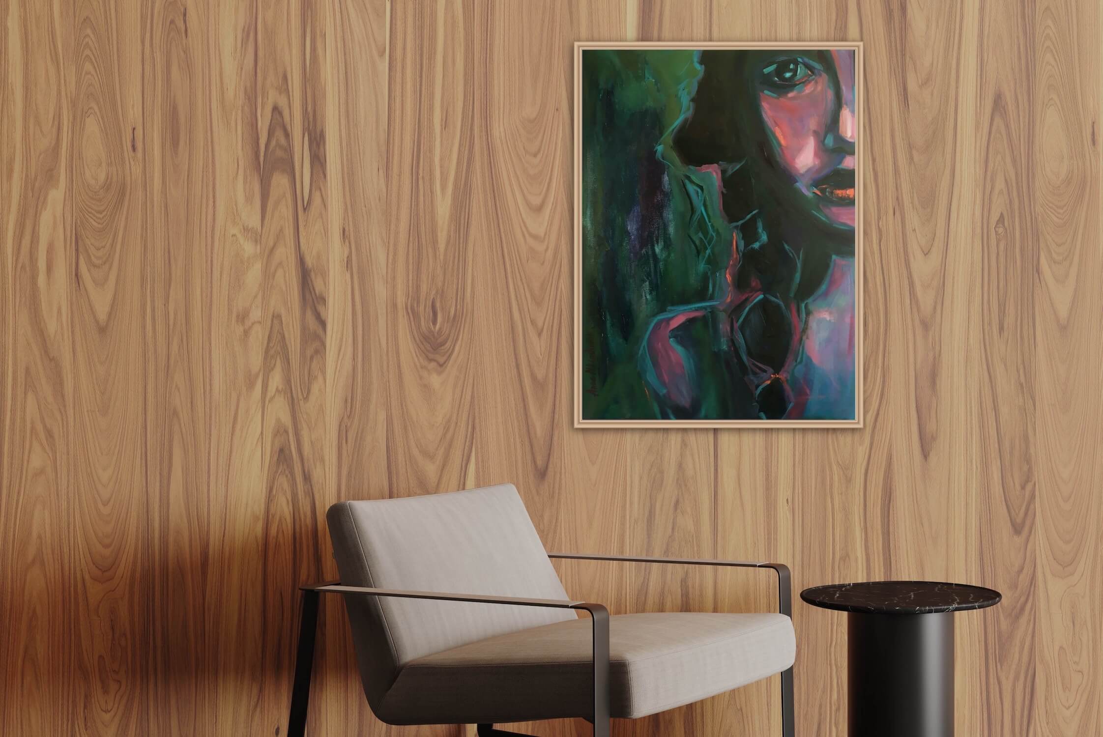 Persistent woman portrait by artist Anna Miklashevich