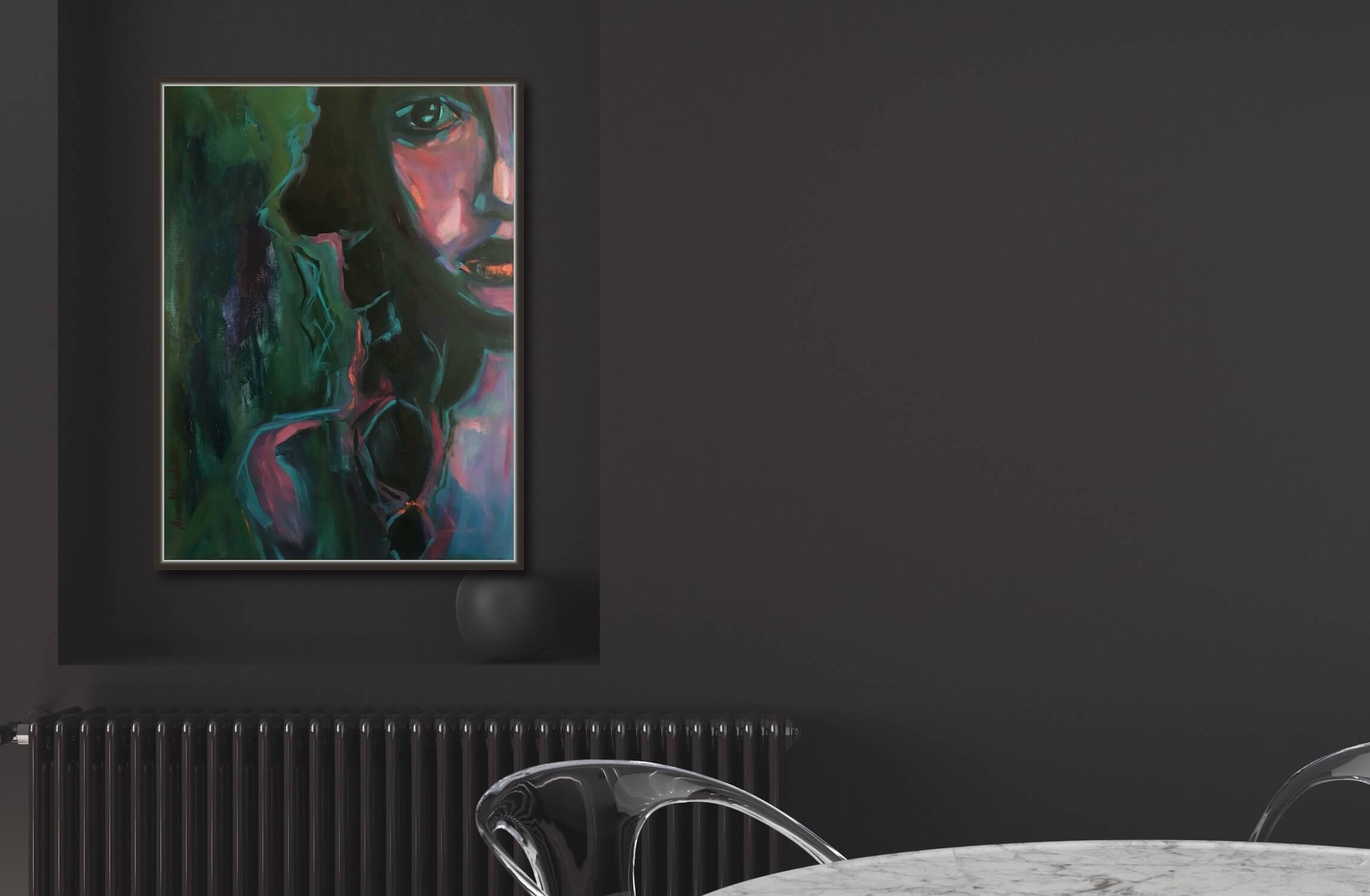 Persistent woman portrait by artist Anna Miklashevich