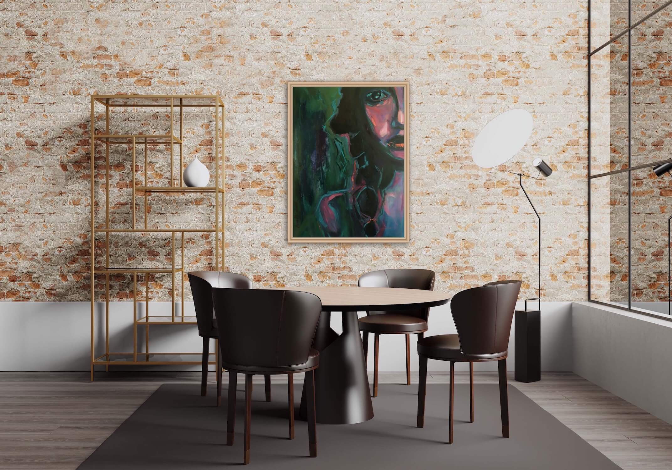 Persistent woman portrait by artist Anna Miklashevich