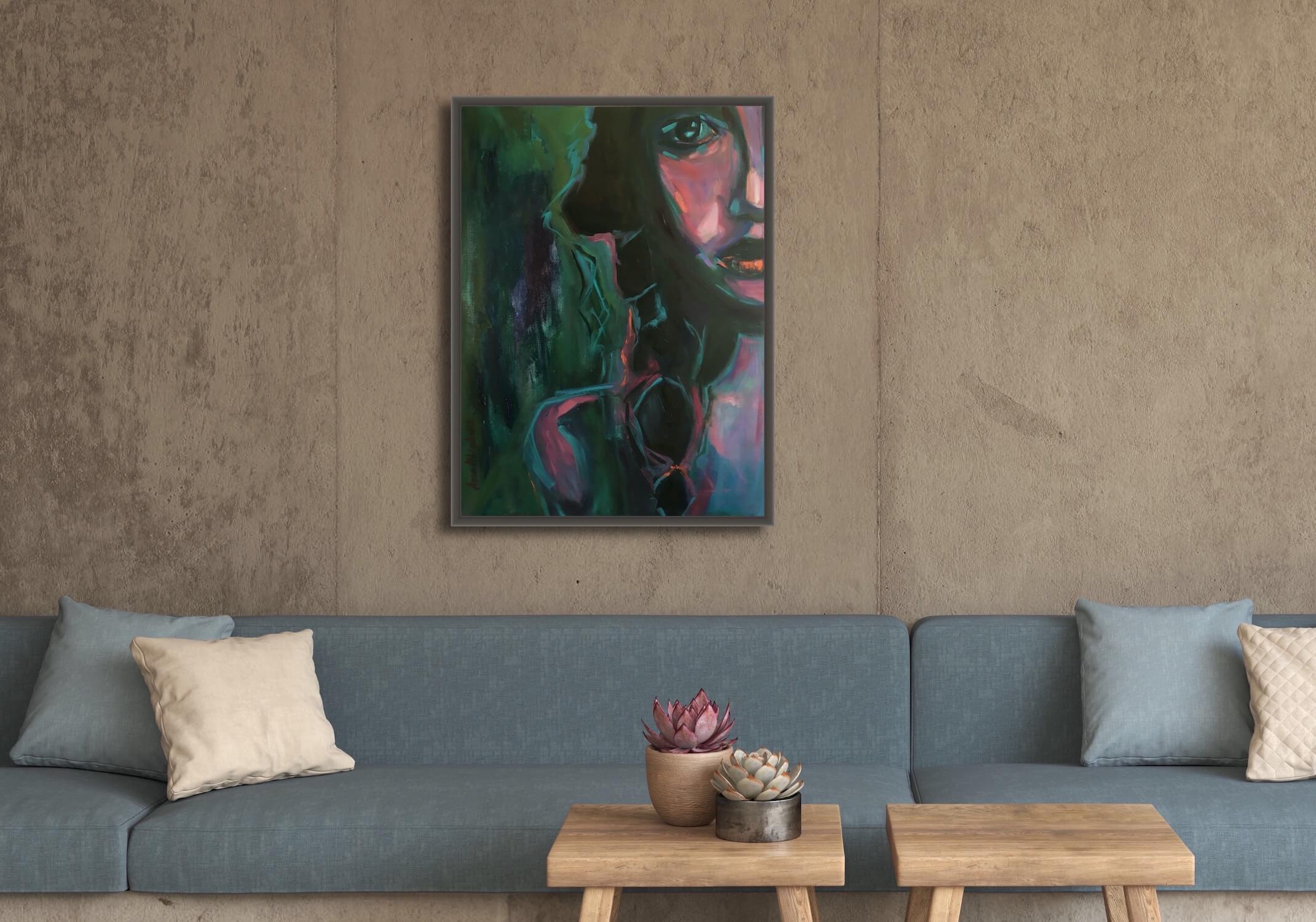 Persistent woman portrait by artist Anna Miklashevich