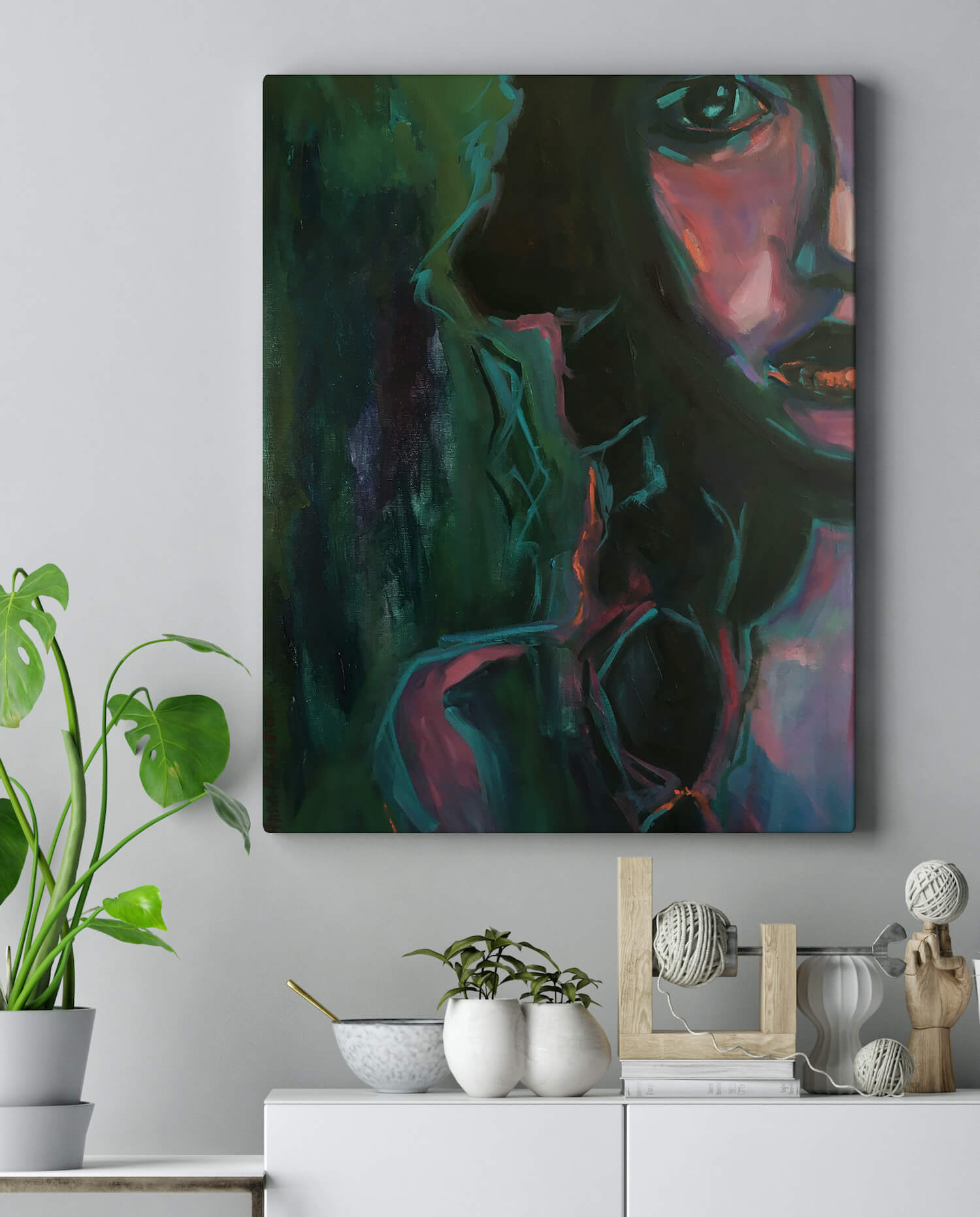 Persistent woman portrait by artist Anna Miklashevich