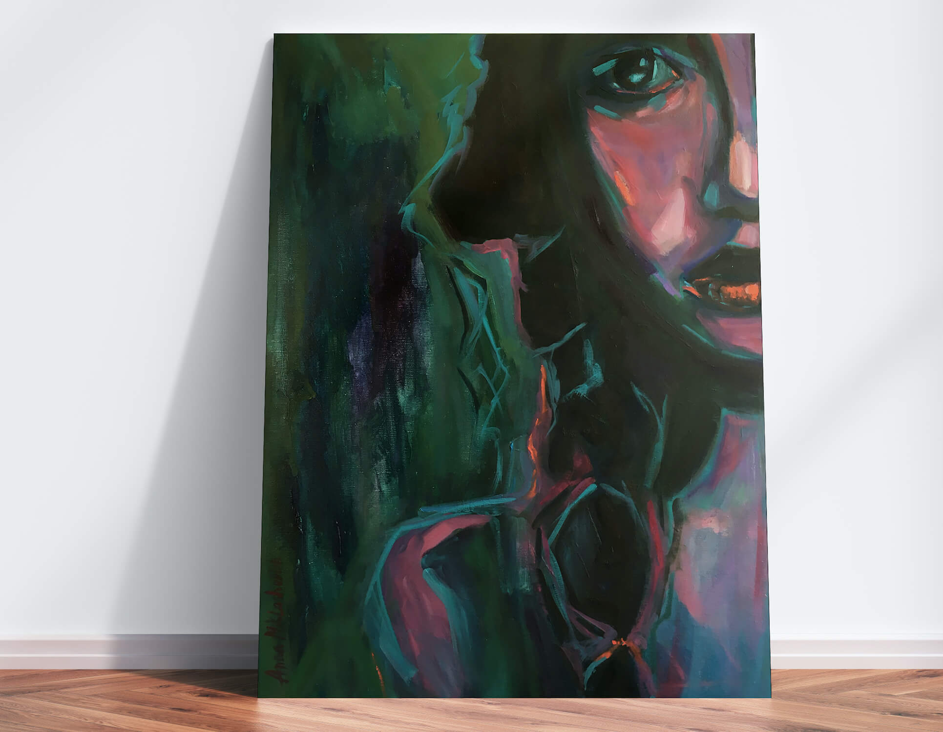 Persistent woman portrait by artist Anna Miklashevich