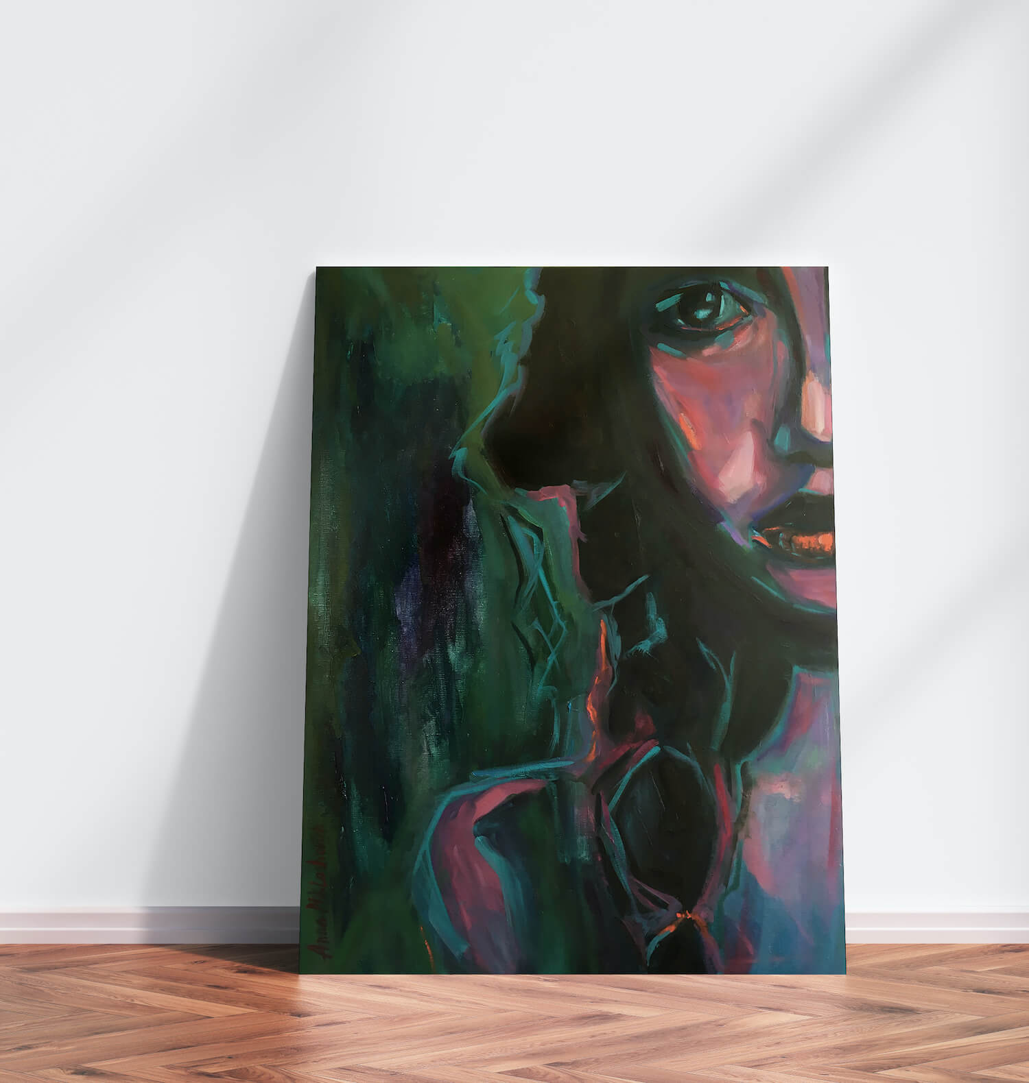 Persistent woman portrait by artist Anna Miklashevich