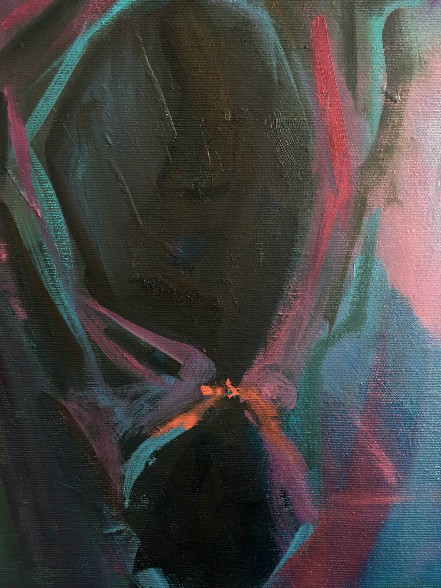 Persistent woman portrait by artist Anna Miklashevich