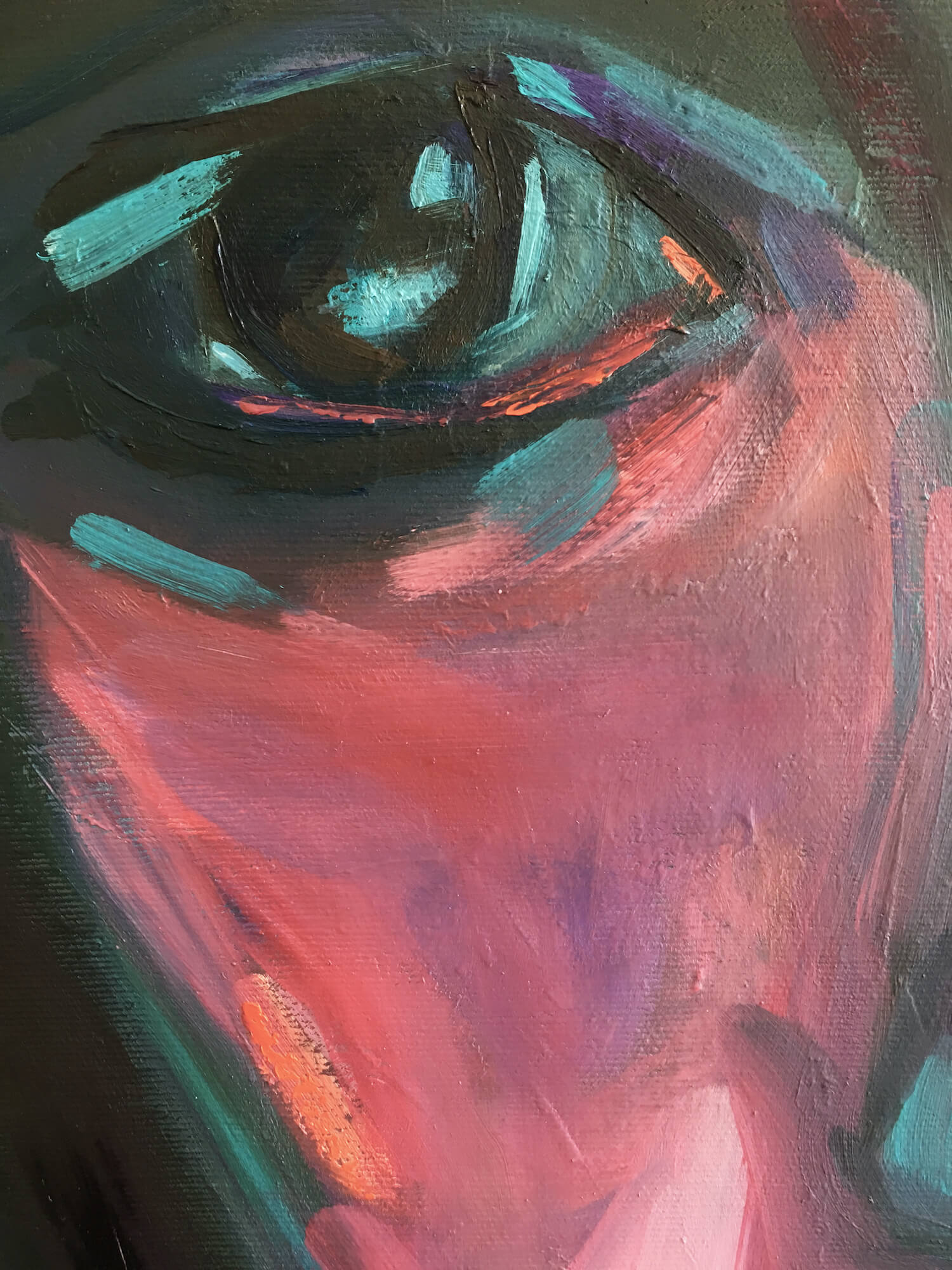 Persistent woman portrait by artist Anna Miklashevich