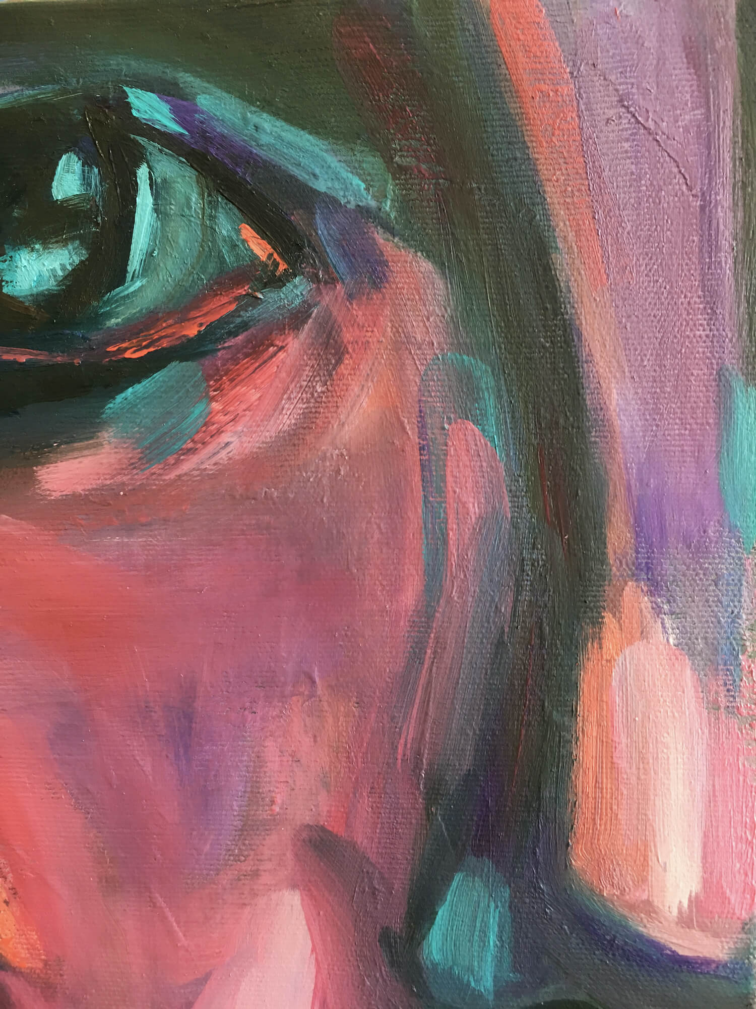 Persistent woman portrait by artist Anna Miklashevich