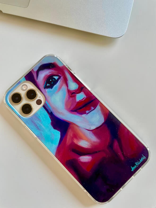 art iphone case by artist Anna Miklashevich