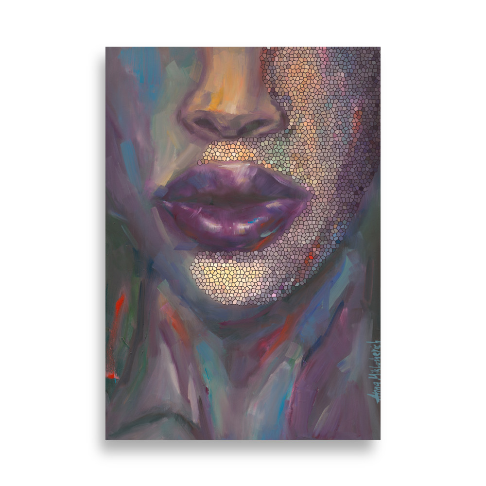 Gloss – Radiant Woman Portrait Art Print - Image 2