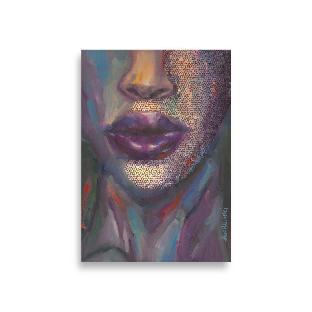 Gloss – Radiant Woman Portrait Art Print - Image 3