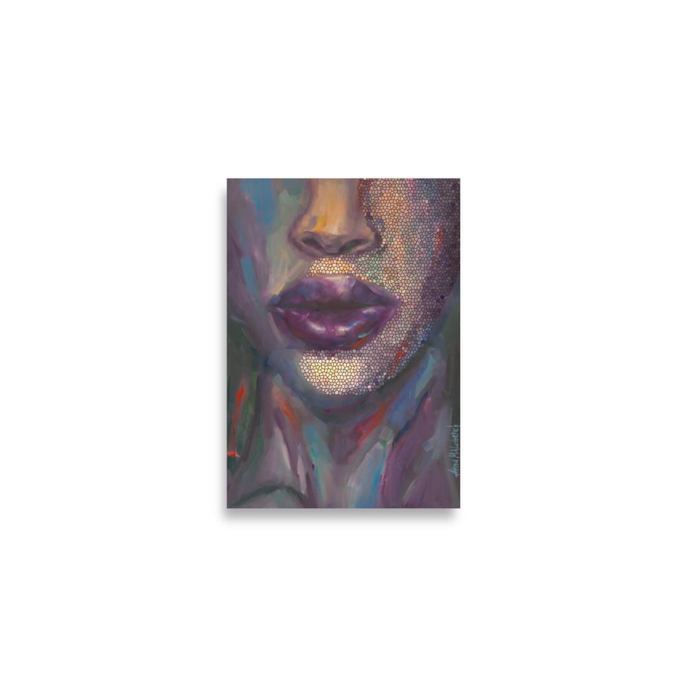 Gloss – Radiant Woman Portrait Art Print - Image 4