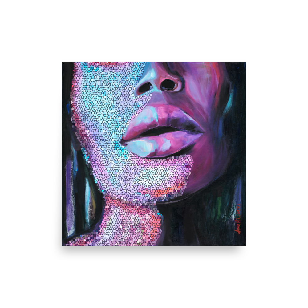 Silver – Contemporary Black Woman Portrait Art Print - Image 2