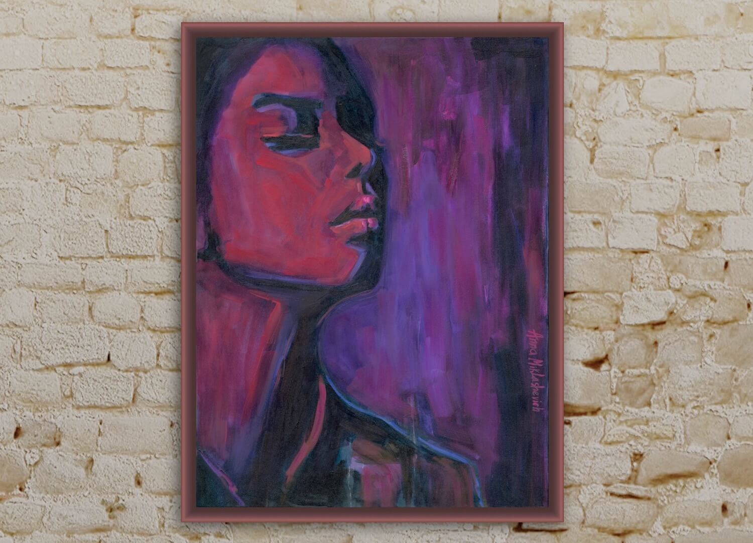 UNWAVERING - contemporary woman portrait - artist Anna Miklashevich
