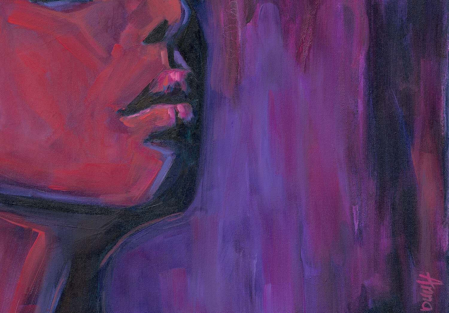 UNWAVERING - contemporary woman portrait - artist Anna Miklashevich