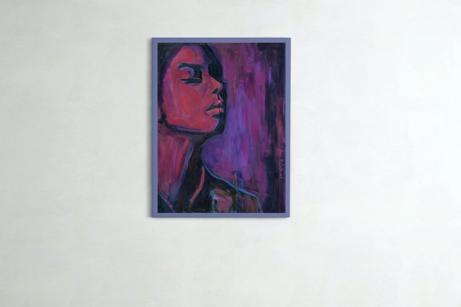 UNWAVERING - contemporary woman portrait - artist Anna Miklashevich