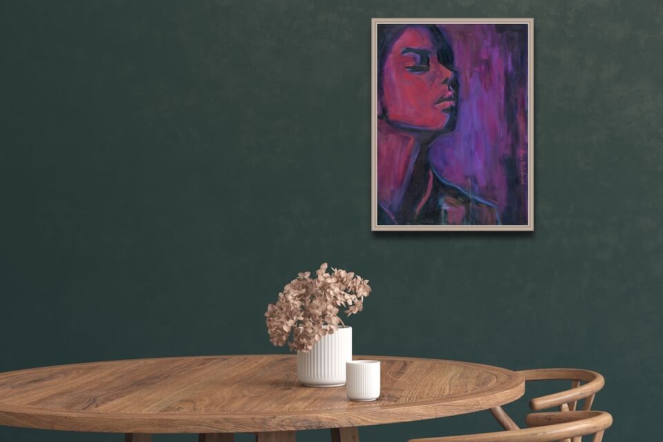 UNWAVERING - contemporary woman portrait - artist Anna Miklashevich
