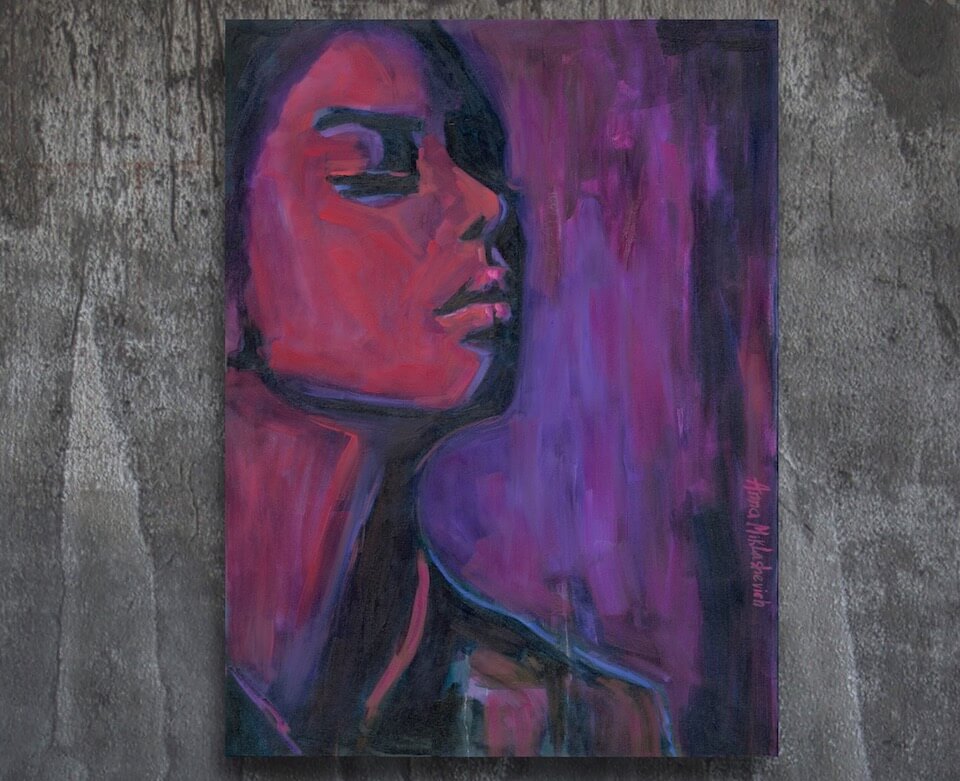 UNWAVERING - contemporary woman portrait - artist Anna Miklashevich