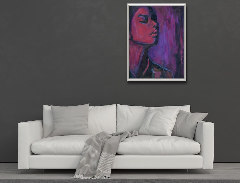 UNWAVERING - contemporary woman portrait - artist Anna Miklashevich
