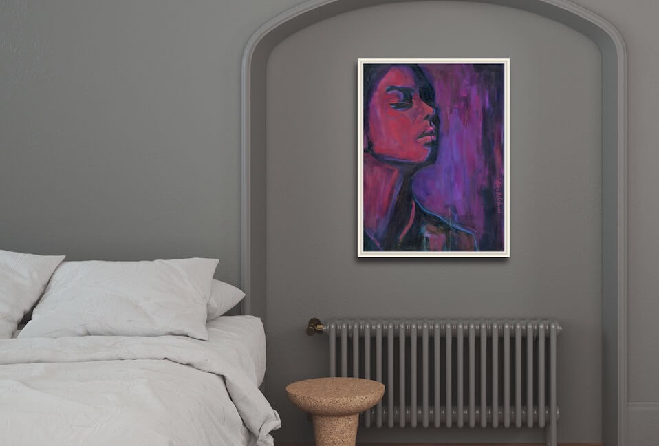 UNWAVERING - contemporary woman portrait - artist Anna Miklashevich