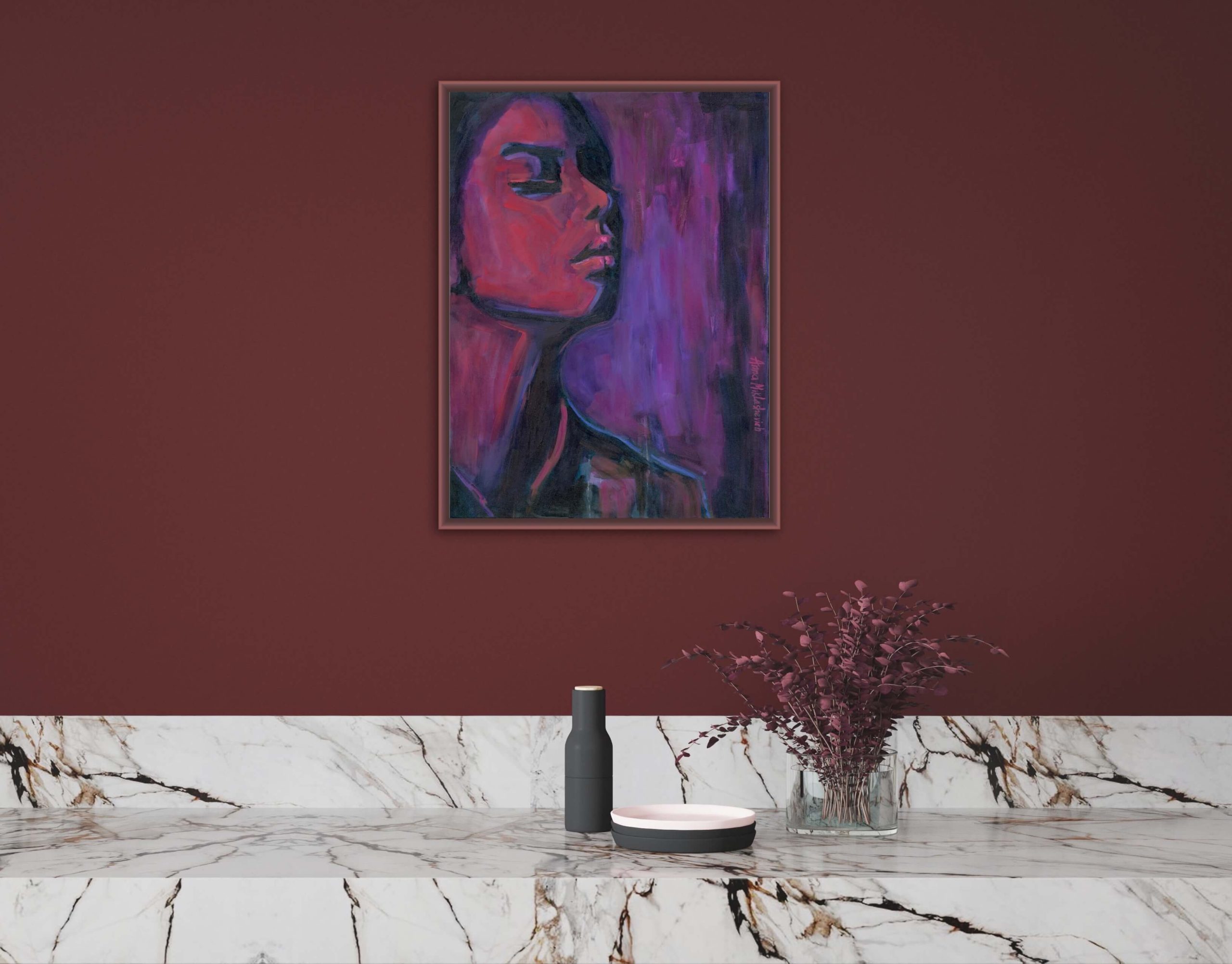 UNWAVERING - contemporary woman portrait - artist Anna Miklashevich