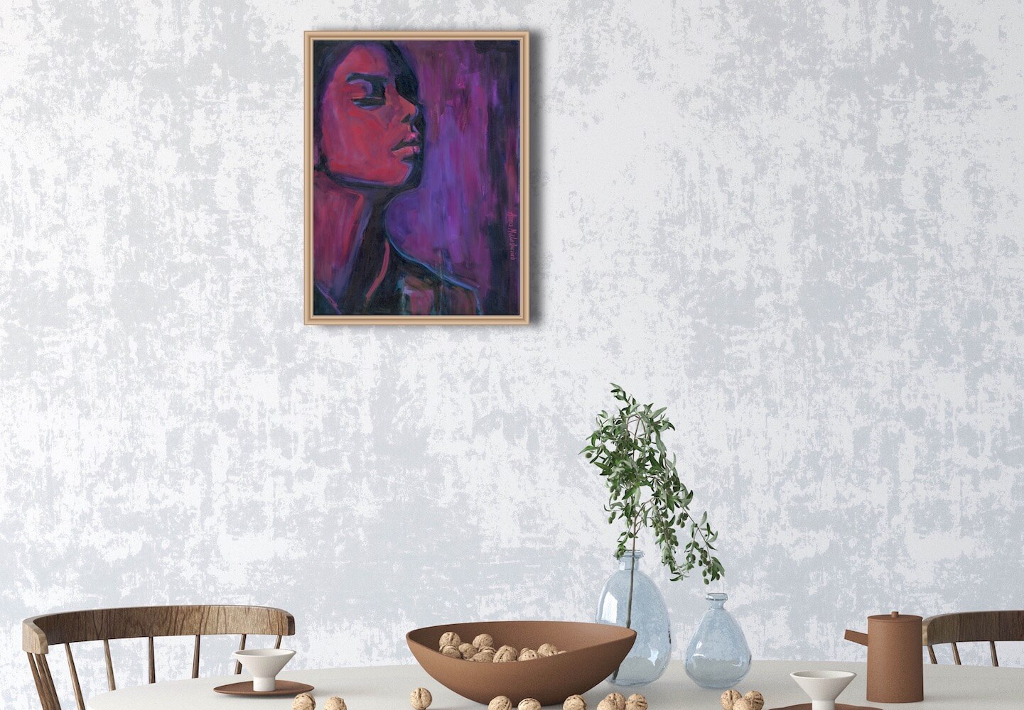 UNWAVERING - contemporary woman portrait - artist Anna Miklashevich