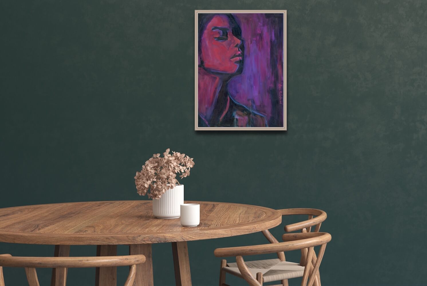UNWAVERING - contemporary woman portrait - artist Anna Miklashevich