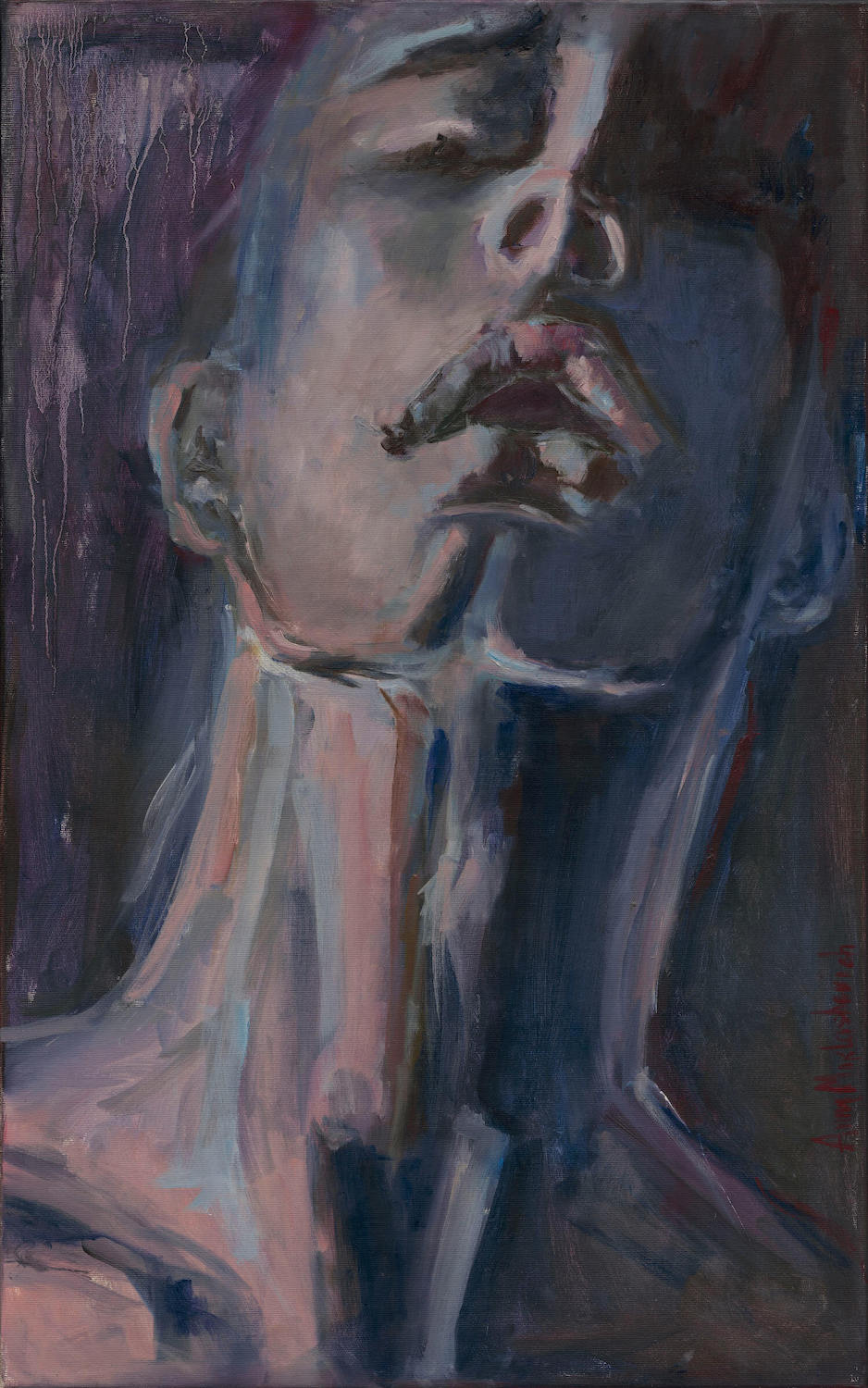 EXPRESSION contemporary no gender portrait by artist Anna Miklashevich