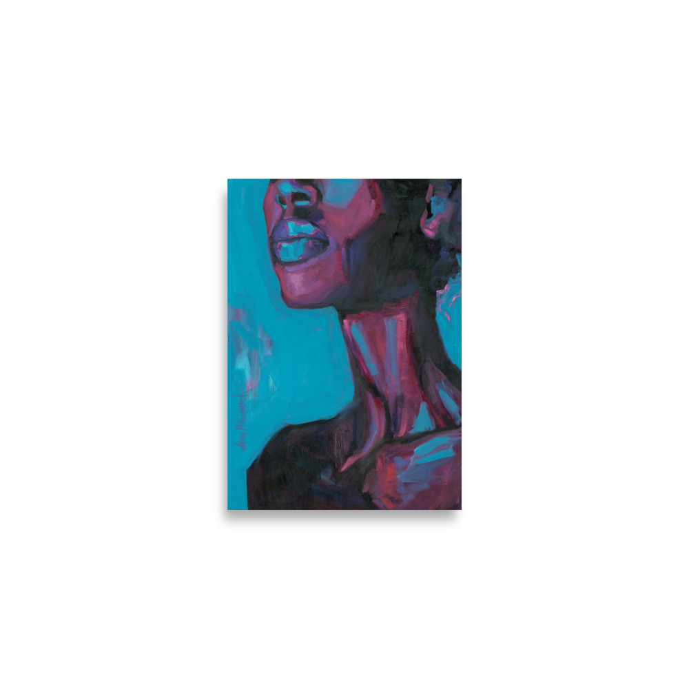 Neona – Black Woman Figurative Portrait - Image 4